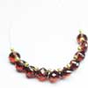 Top Quality Red Garnet Faceted Onion Drops Briolette 10 Beads - 5mm Pair 